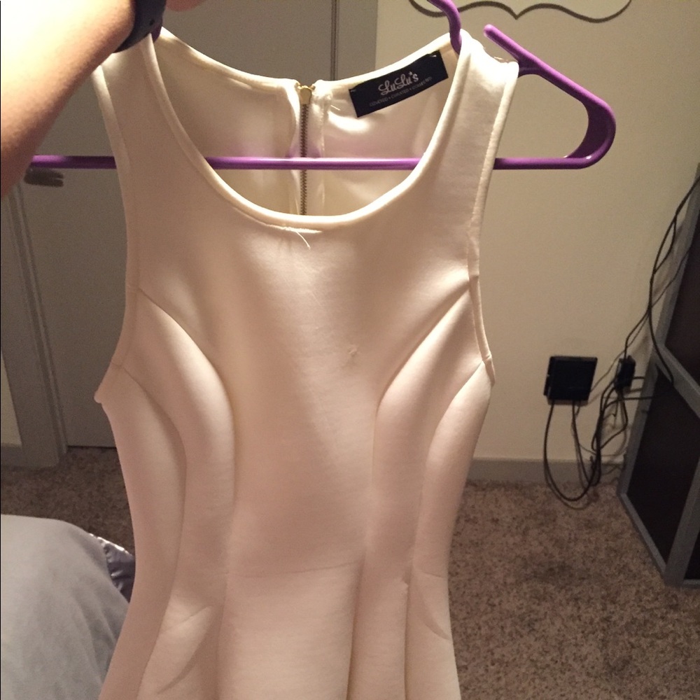 Ivory dress from lulus worn once